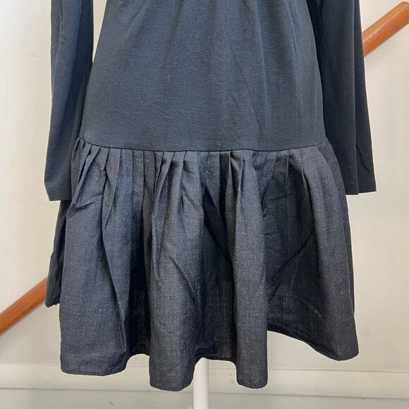 Vintage y2k black funky avant garde‎ dress whimsygoth dark fairy ruffle flounce - Picture 3 of 7